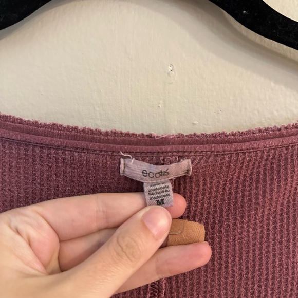 Ecote Pink Relaxed LS Thermal Size M - Picture 2 of 3